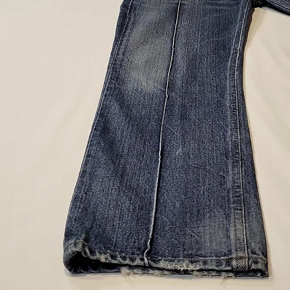 Citizens of humanity Gia ankle straight leg size 25 indigo blue pin tuck rigid - Picture 3 of 16